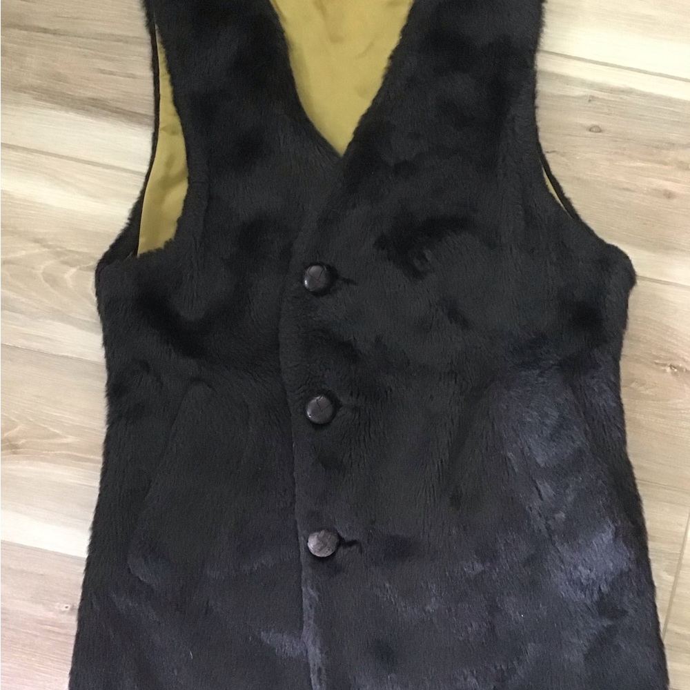 Vintage Faux Fur Vest S